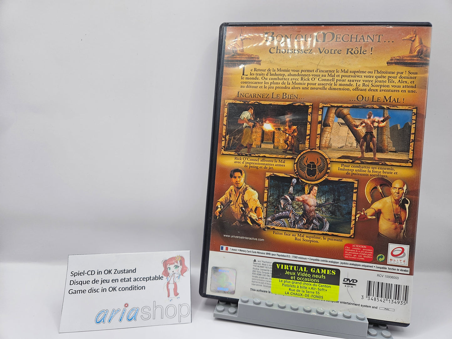 Le retour de la Momie (Mummy returns) PS2 CIB FR / DE / IT