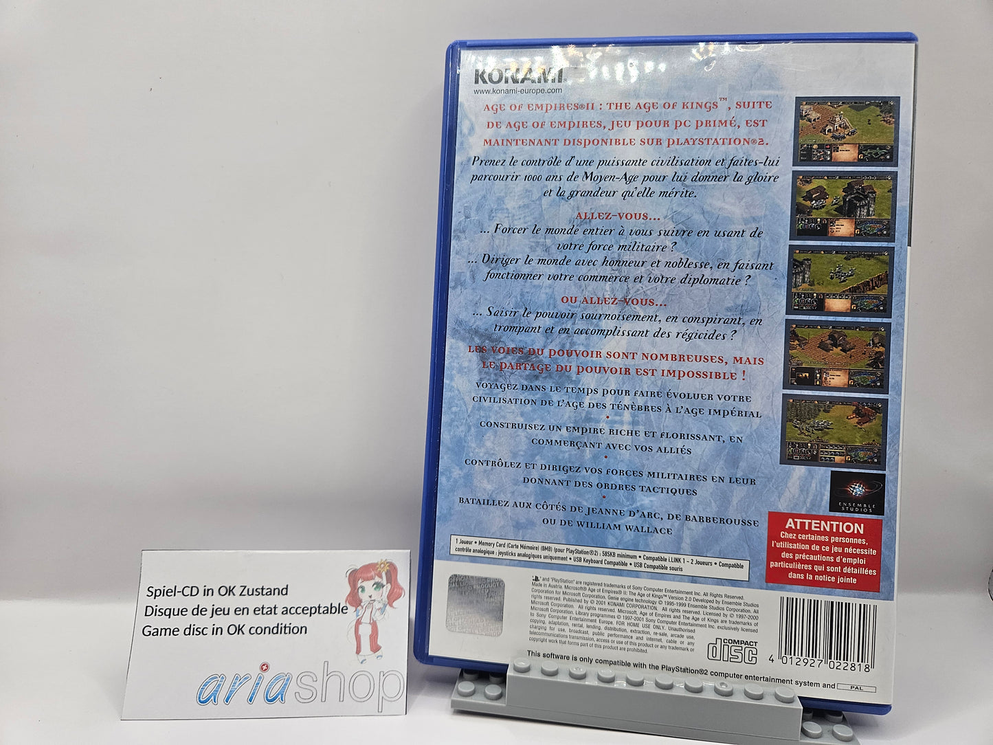 Age of Empires II Age of Kings PS2 CIB FR / DE / IT / EN