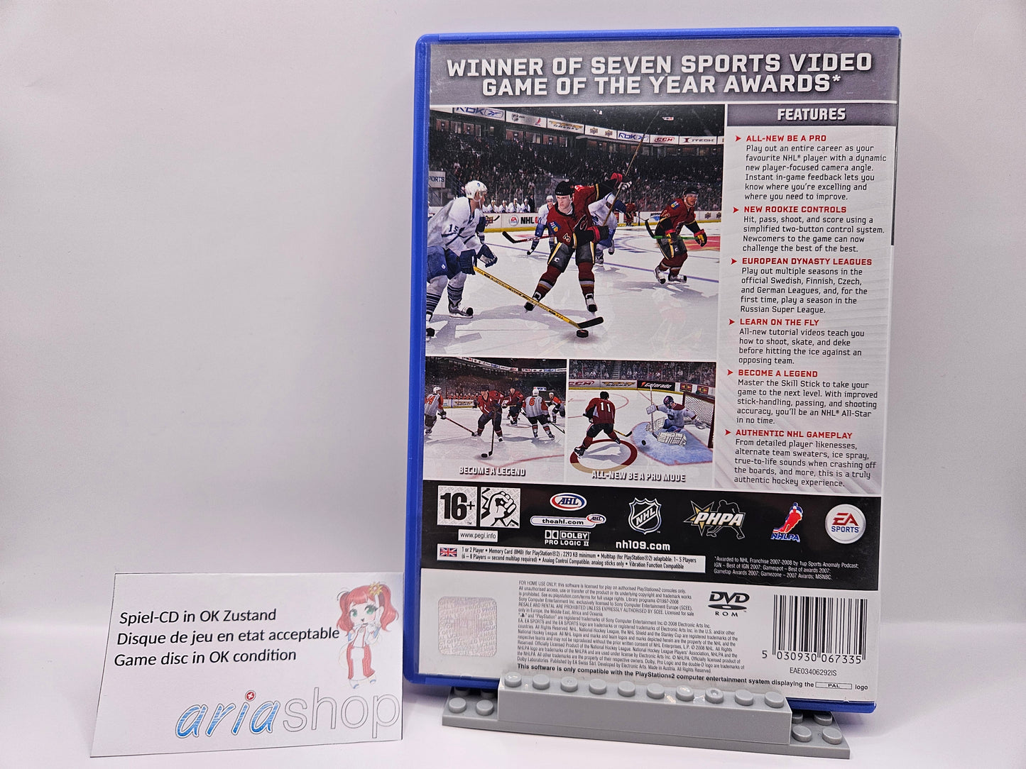 NHL 09 PS2 EN CIB