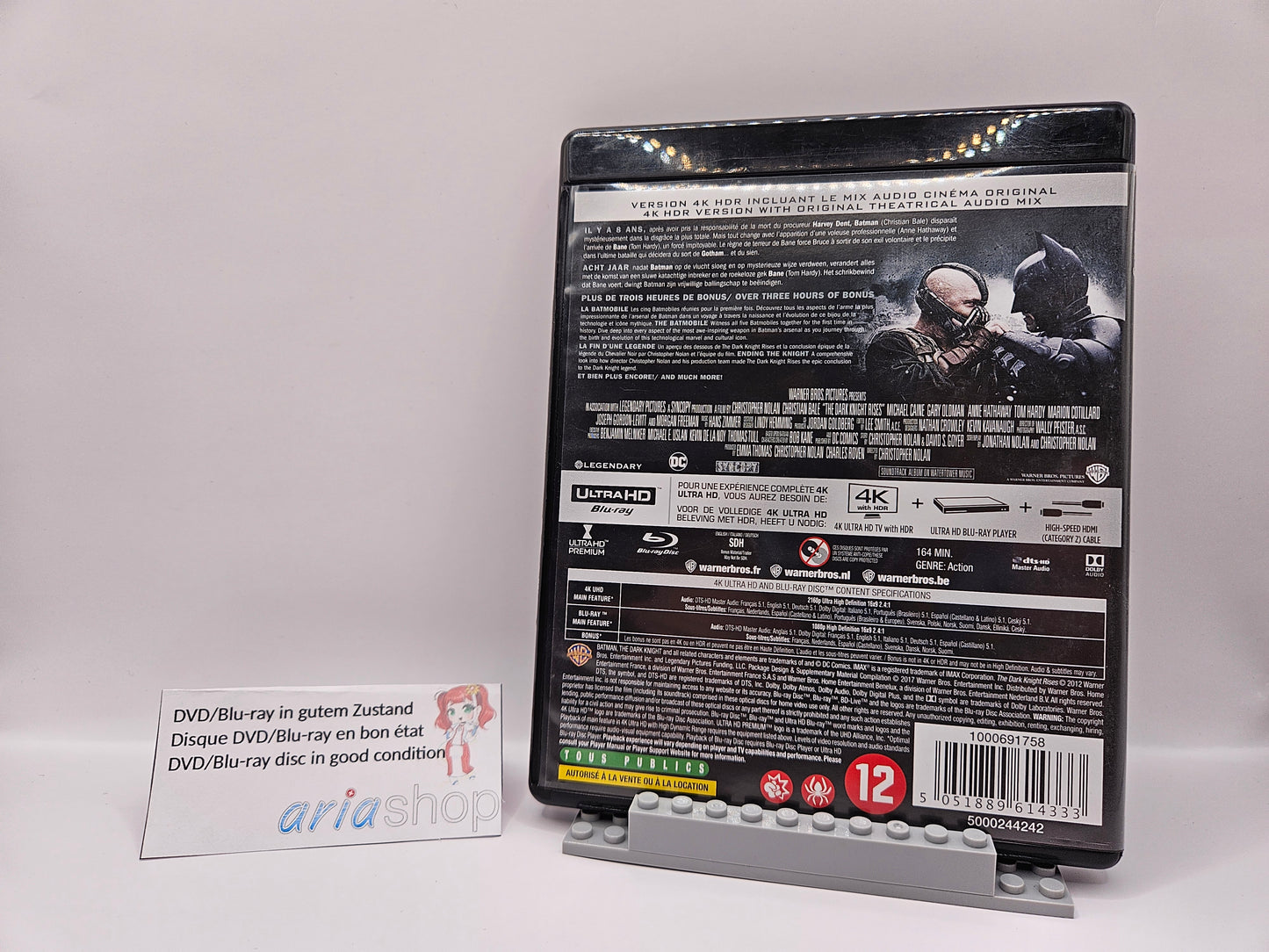 The Dark Knight Rises FR / DE / IT / EN Blu-ray 4K & Blu-ray